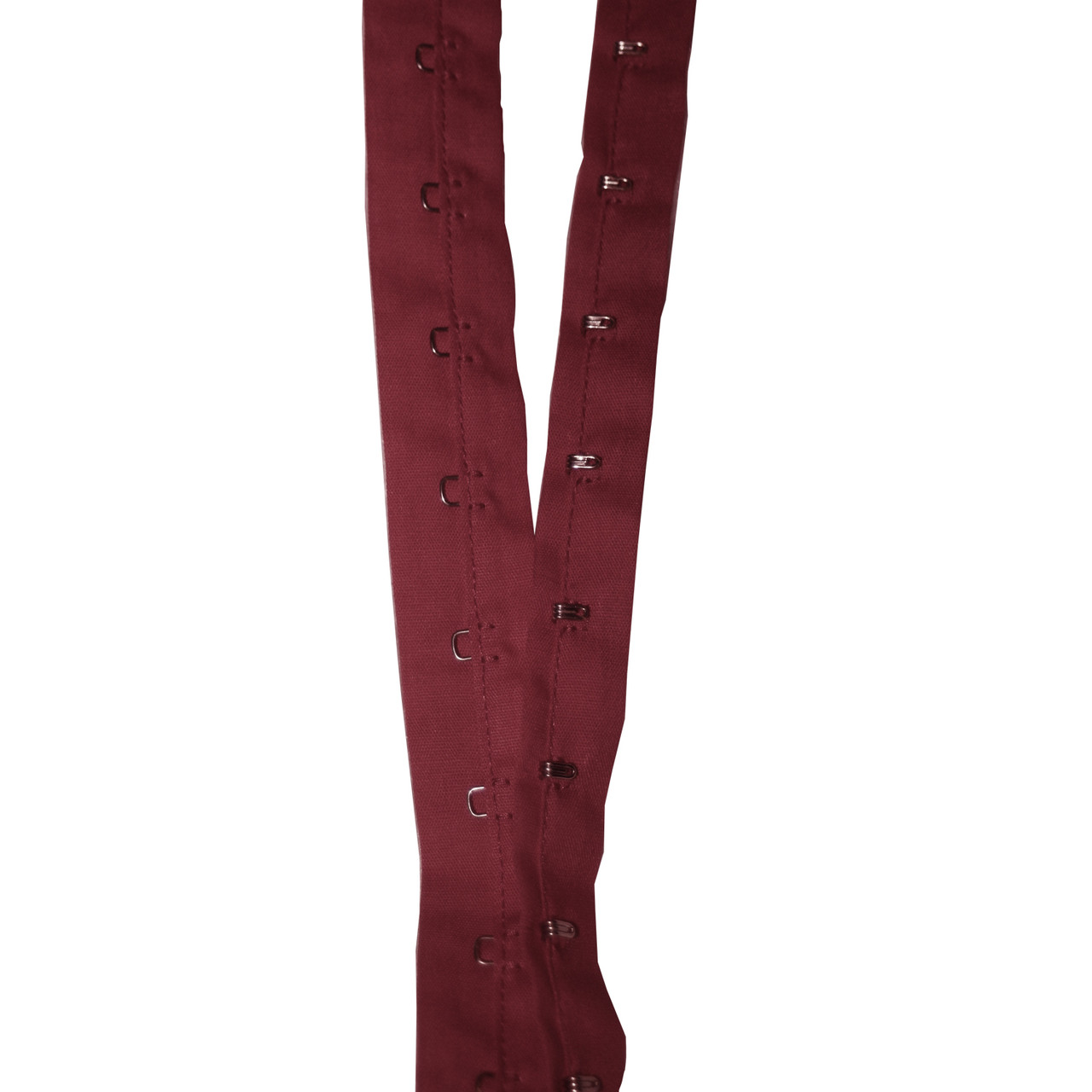 27mm Hook And Eye Tape - Burgundy