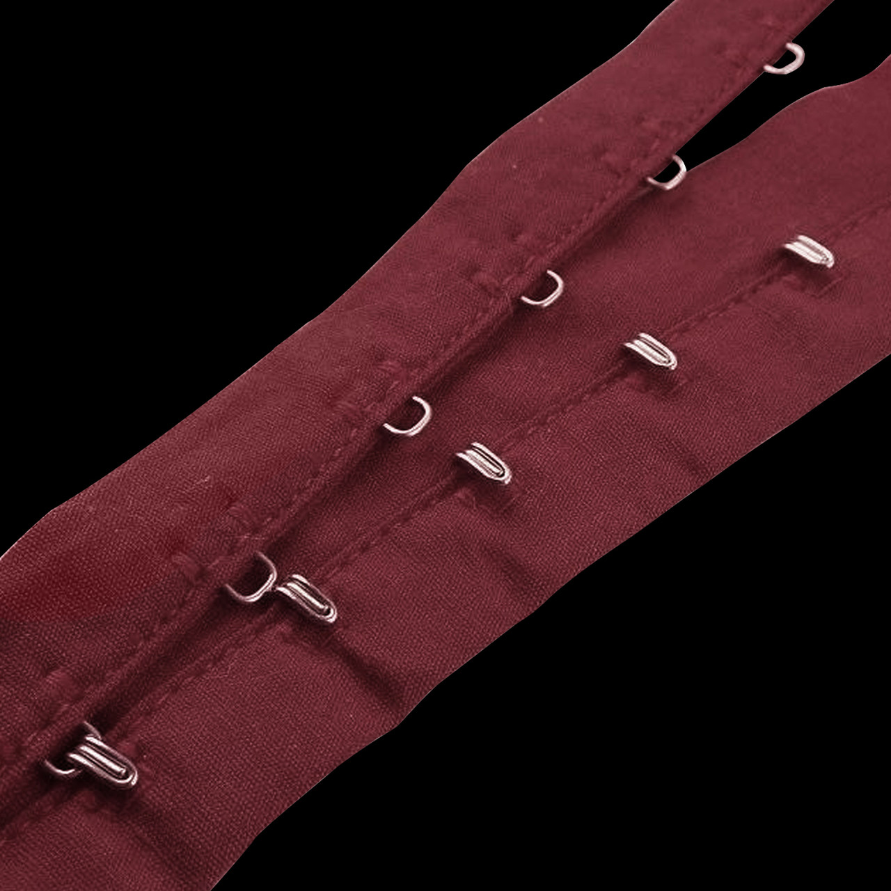 27mm Hook And Eye Tape - Burgundy