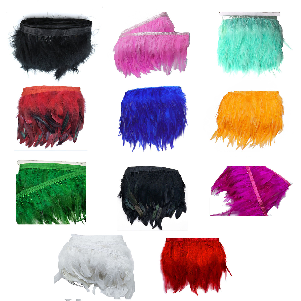 Rooster Feather Fringe For Sewing Costume Trimming Shop