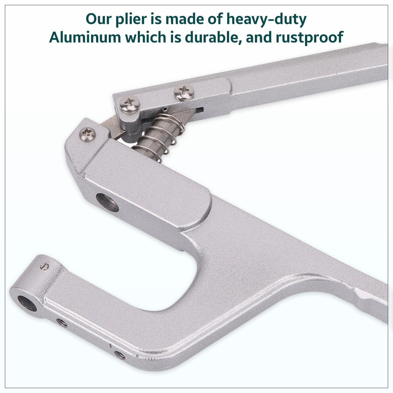 Snap Poppers Dies Set with Silver ZYT Table Top Plier
