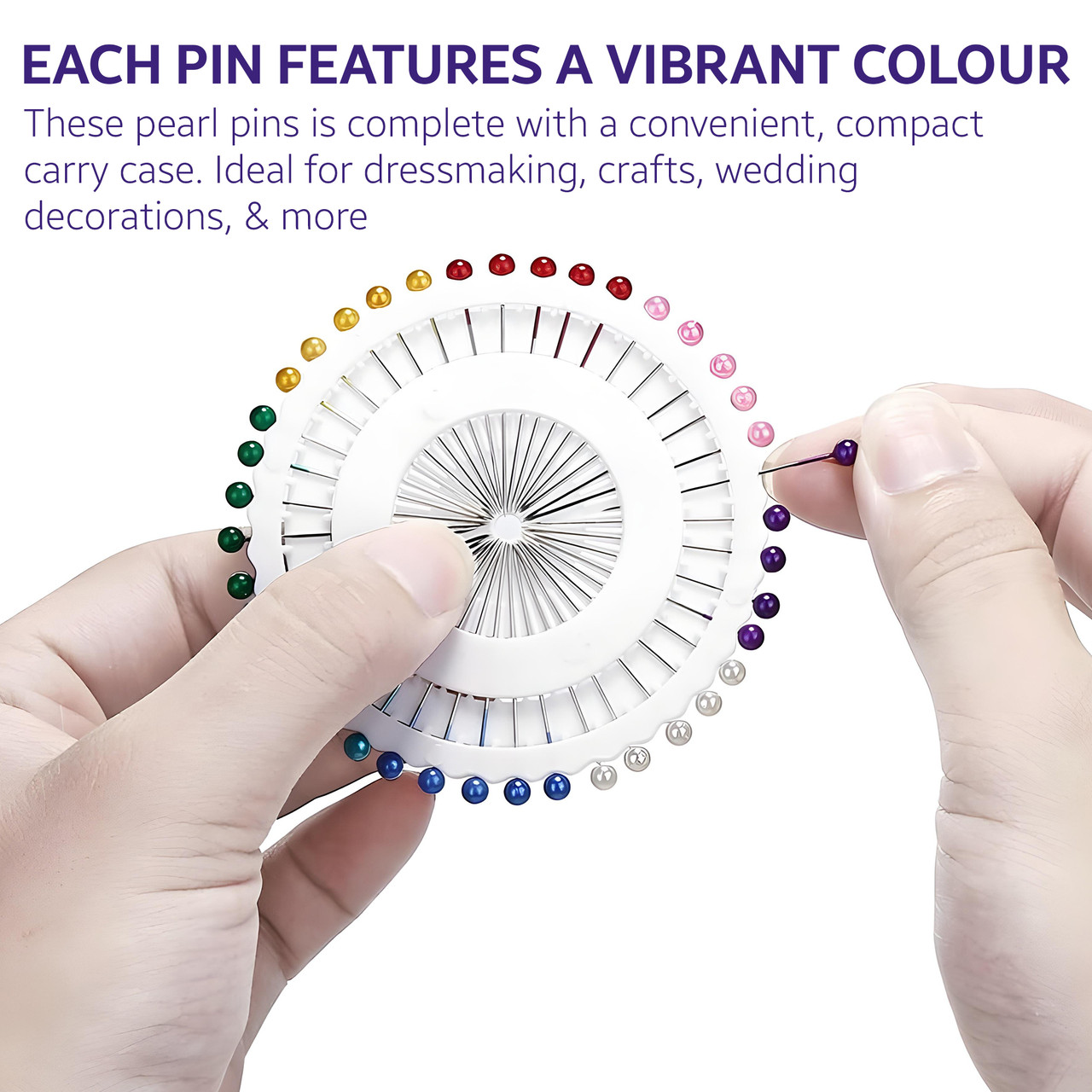 Round Shaped Pearl Head Pins