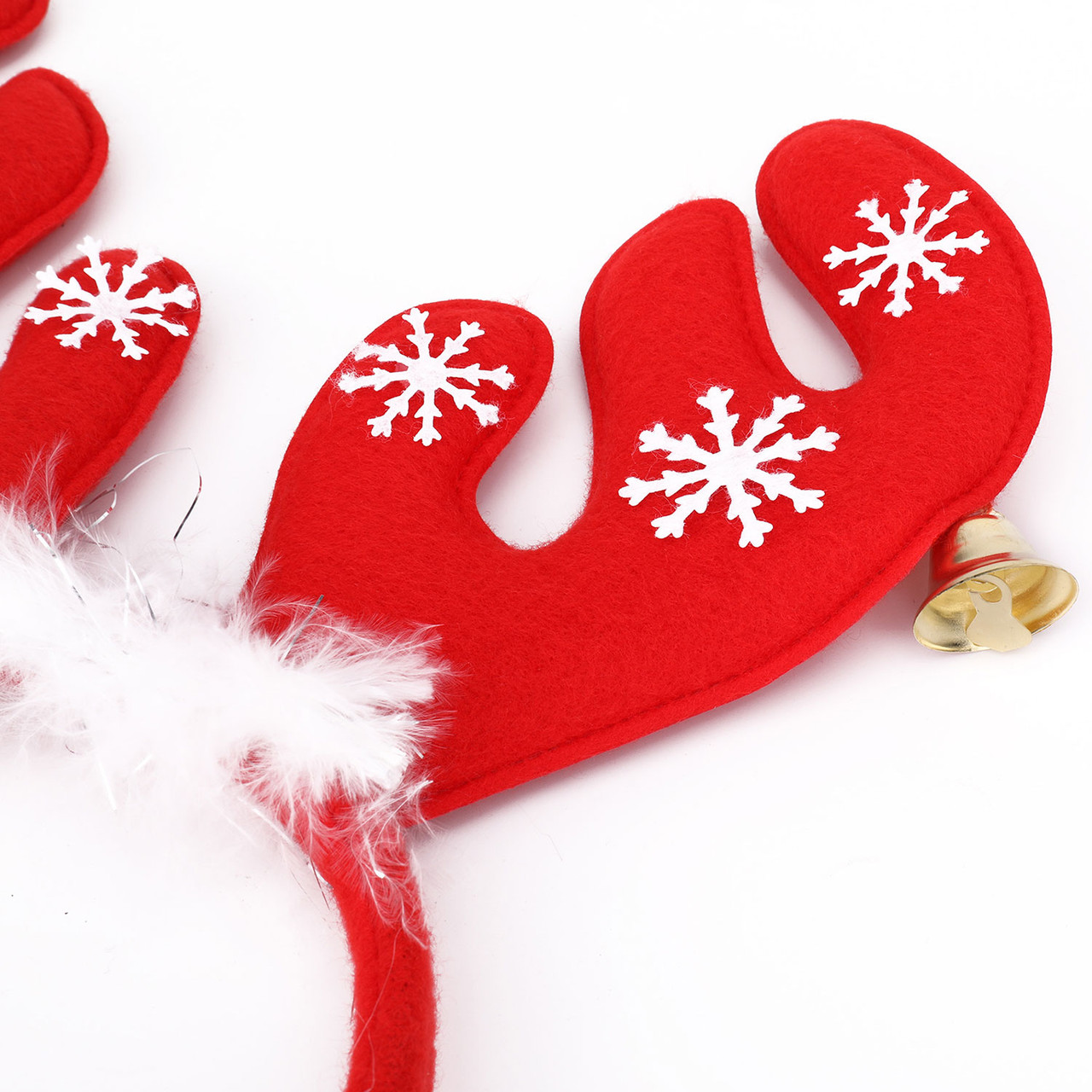 Reindeer Antlers Headband - Red