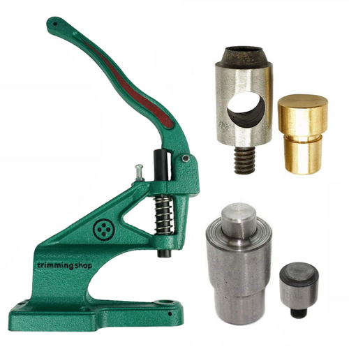 The Green Machine Hand Press® with Eyelet Setting and Hole Punching Die Sets