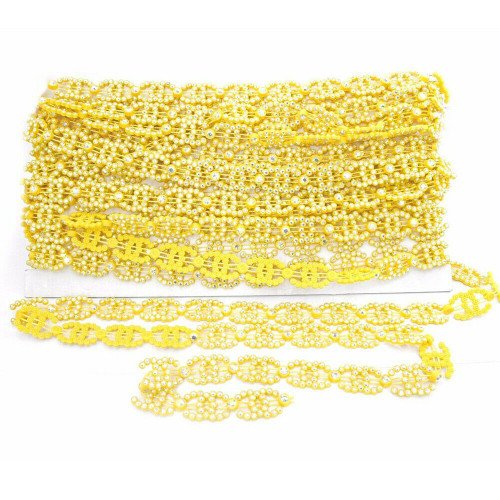 1m Lace Ribbon - Yellow