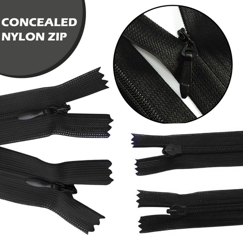 YKK Nylon Medium Weight Closed End Concealed Zip