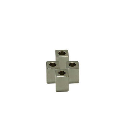 12mm Stainless Steel Rectangle Bugle Beads - (Pack of 2)