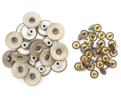 20mm Jeans Buttons with Fixing Hand Tool (Pack of 10)