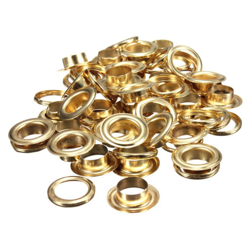 Sukh 500PCS Eyelets and Grommets - Metal Grommets for Fabric Brass Eyelets  with Washers Gold and Silver Grommets Eyelet Kit Small Eyelet,Hole Self