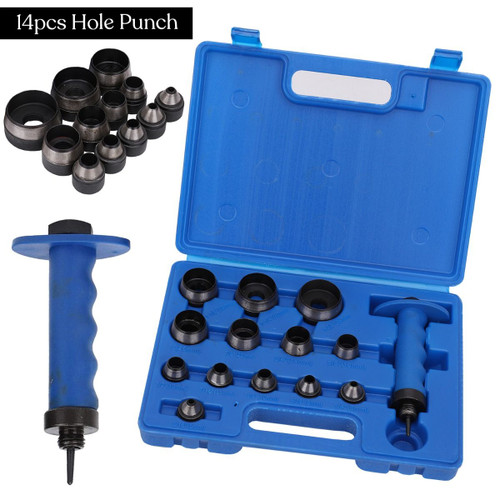 5mm - 35mm Hollow Punch Tool Set - (14 Piece Set)