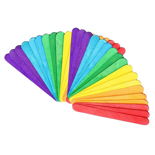 Mix Wooden Crafting Lollipop Sticks (Pack of 50)