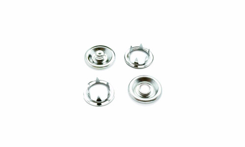 9.5mm Snap Poppers - Silver