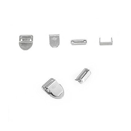 8mm 4-Part Sewing Hook and Bar Metal Fasteners (10 Sets) - Trimming Shop