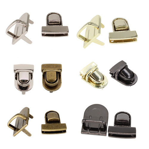 Meetee 1/2Pcs Metal Bag Twist Turn Lock Buckles Handbag Decoration Closure  Replacement Snap Clasps DIY Bags Hardware Accessories