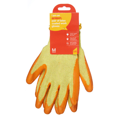 Amtech N2351 Latex Palm Coated Builders Gloves
