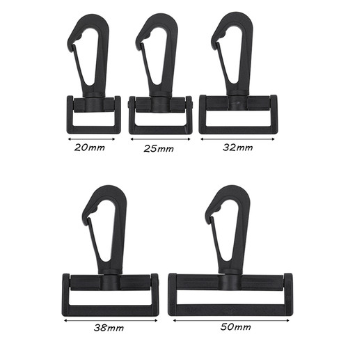 KAM Webbing Plastic Swivel Snap Hook - 10pcs - Trimming Shop