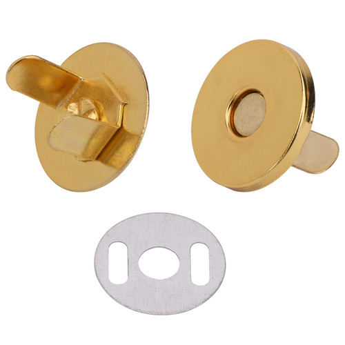 Thin Magnetic Snap Clasps - Gold