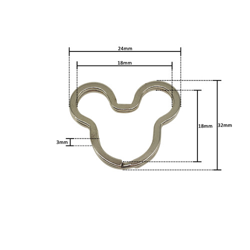 25mm Bronze Snap Clip-On Holders with Ring - 10pcs - Trimming Shop