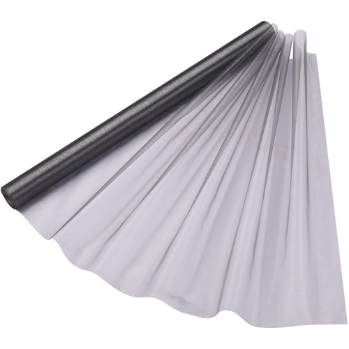 15m x 70cm Organza Roll - Dark Silver