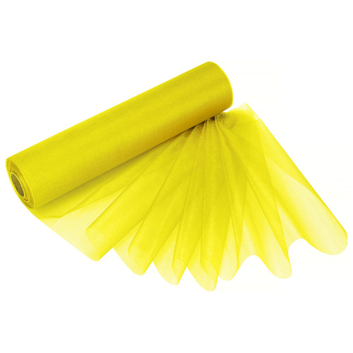 25m x 29cm Organza Roll - Yellow