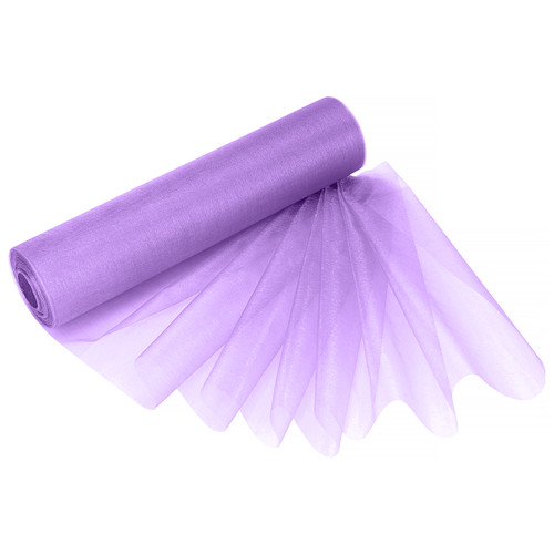 25m x 29cm Organza Roll - Light Purple