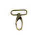 Swivel Clasp Snap Hooks with Rounded Rectangle Ring (Pack of 2)