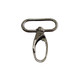 Swivel Clasp Snap Hooks with Rounded Rectangle Ring (Pack of 2)