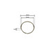 Round Metal Keyring Ring - (Pack of 1)