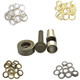 Brass Eyelets with Iron Hole Punch Hand Tool (Pack of 10)