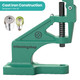 The Green Machine Hand Press® with Double Cap Tubular Rivet Die Set