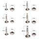 Double Cap Tubular Rivets Extra Long Studs (Pack of 50)