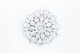 Round Flower Diamante Motif - Silver