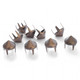 Spike High Cone Stud Rivet with 4 Prongs - (Pack of 50)