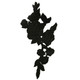 Sew-On Rose Design Embroidered Patch Motif