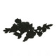 Sew-On Rose Design Embroidered Patch Motif