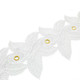 90mm Guipure Lace Trim with Diamante Eyelets
