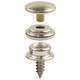 15mm 3-Part Screw Press Studs - (Pack of 10) - (Large)