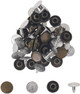 Brass Flat Head Studs - (Pack of 100)