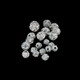 Sew-On Silver Round Diamantes (Pack of 10)