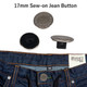 Sew-On "High Quality Guaranteed" Jeans Buttons (Pack of 2)