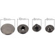 4-Part S Spring Press Studs