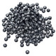 6.5mm Black Round A-Z Mixed Plastic  White Lettered Beads - (Pack of 100)