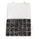 6mm Square Black A-Z White Plastic Alphabet Letters Beads Box Set - 50 Each Alphabet