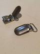 25mm Gunmetal Snap Clip-On Holders with Ring - (Pack of 10)