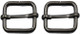 20mm Metal Gunmetal Triglide Slider Bar Buckle - (Pack of 2)
