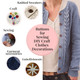 Plastic Buttons, Flat White - 100g