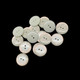 Round Plastic Buttons, Cream - (Pack of 10)