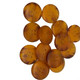 Plastic Buttons Hole Round Sewing Buttons - Tan Brown (22mm) - (Pack of 10)