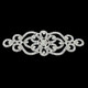 Sew-On Diamante Motif - 150mm x 70mm - Silver