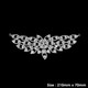 Sew-On Diamante Motif - 210mm x 70mm - Silver