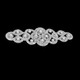 Sew-On Diamante Motif - 180mm x 60mm - Silver